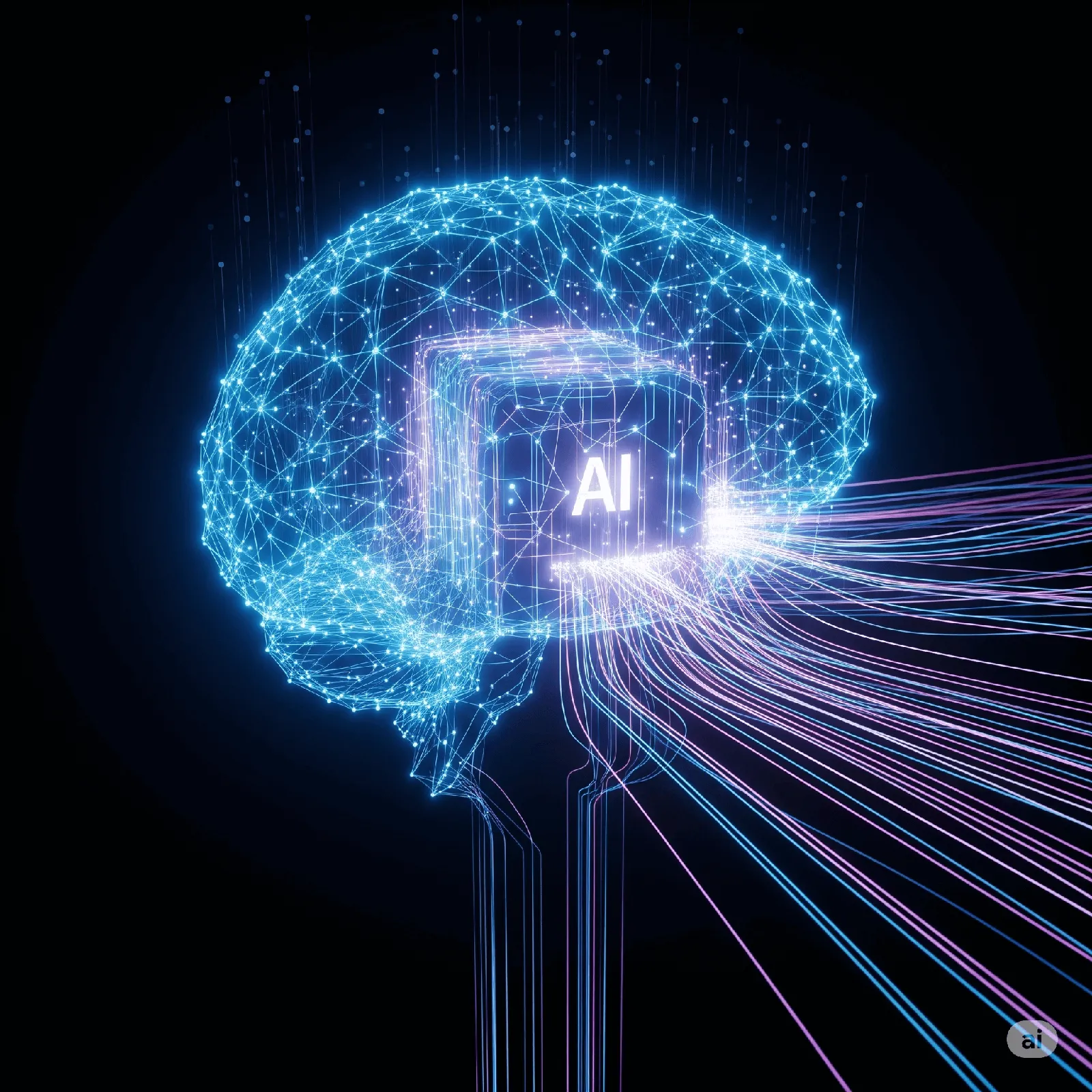 A futuristic concept image of autonomous AI agents working in a synchronized digital environment, representing the new agentic AI workforce.