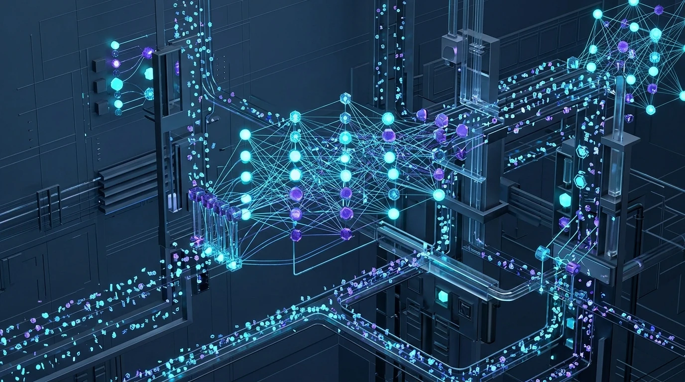 Futuristic dark slate and luminous neon schematic illustrating Gemini 4 Argon 1M token output and long-horizon agent reasoning architecture.