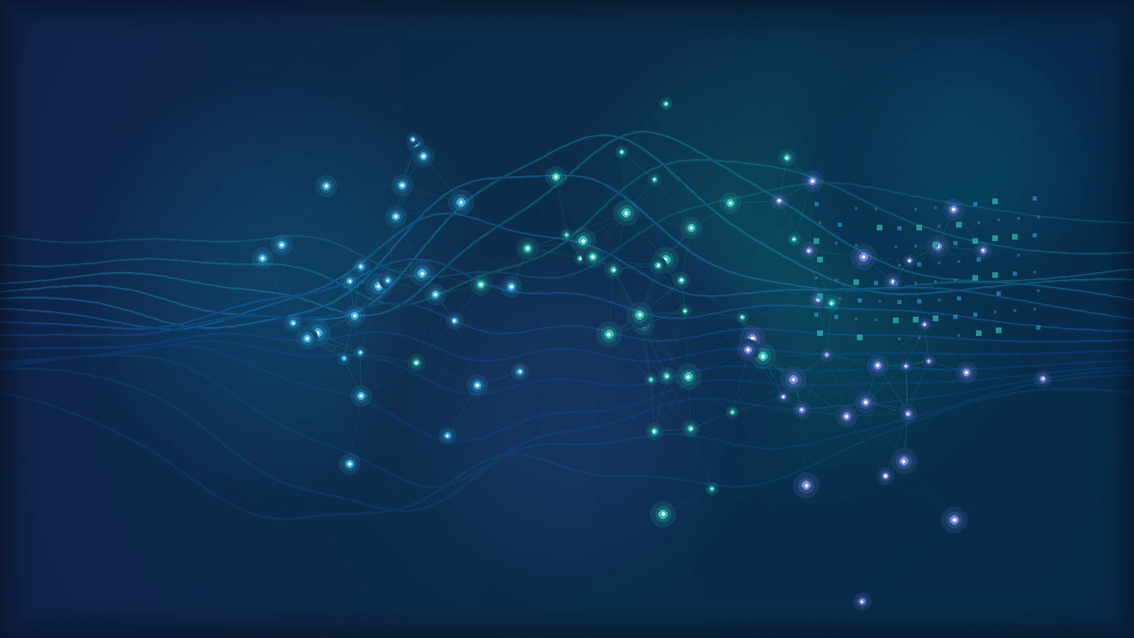 Abstract neural acoustic waves and clinical telemetry representing University of Toronto AI scribe breakthrough.