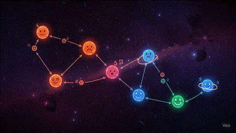 Animation showing a reinforcement learning agent exploring and finding a reward